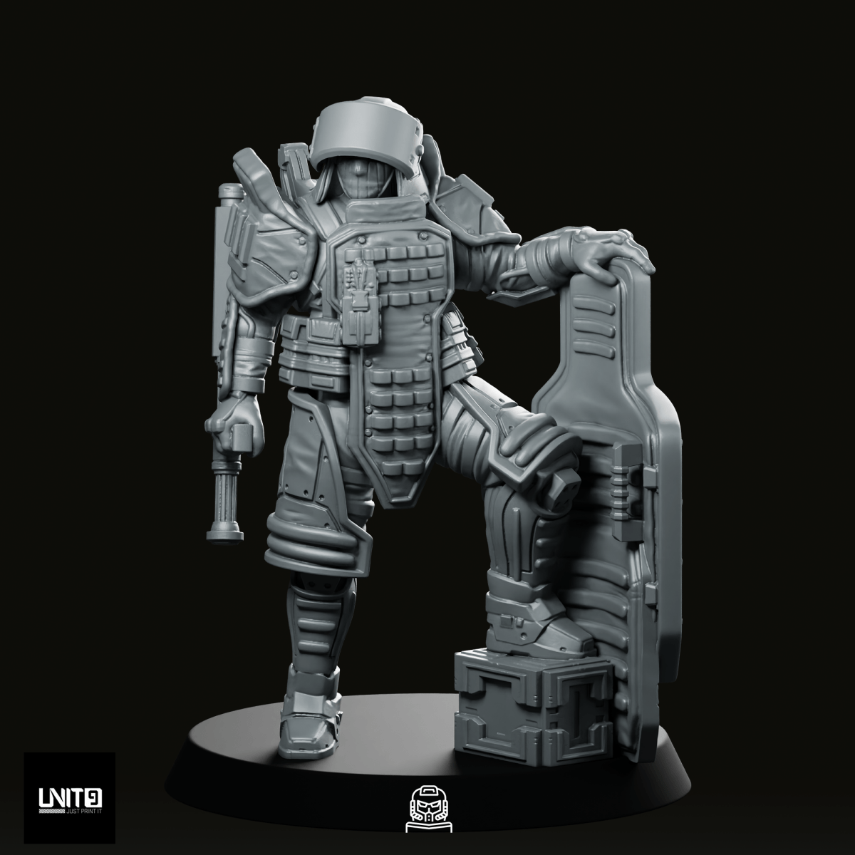 Red P1 Miniature - Unit9 - We Print Miniatures