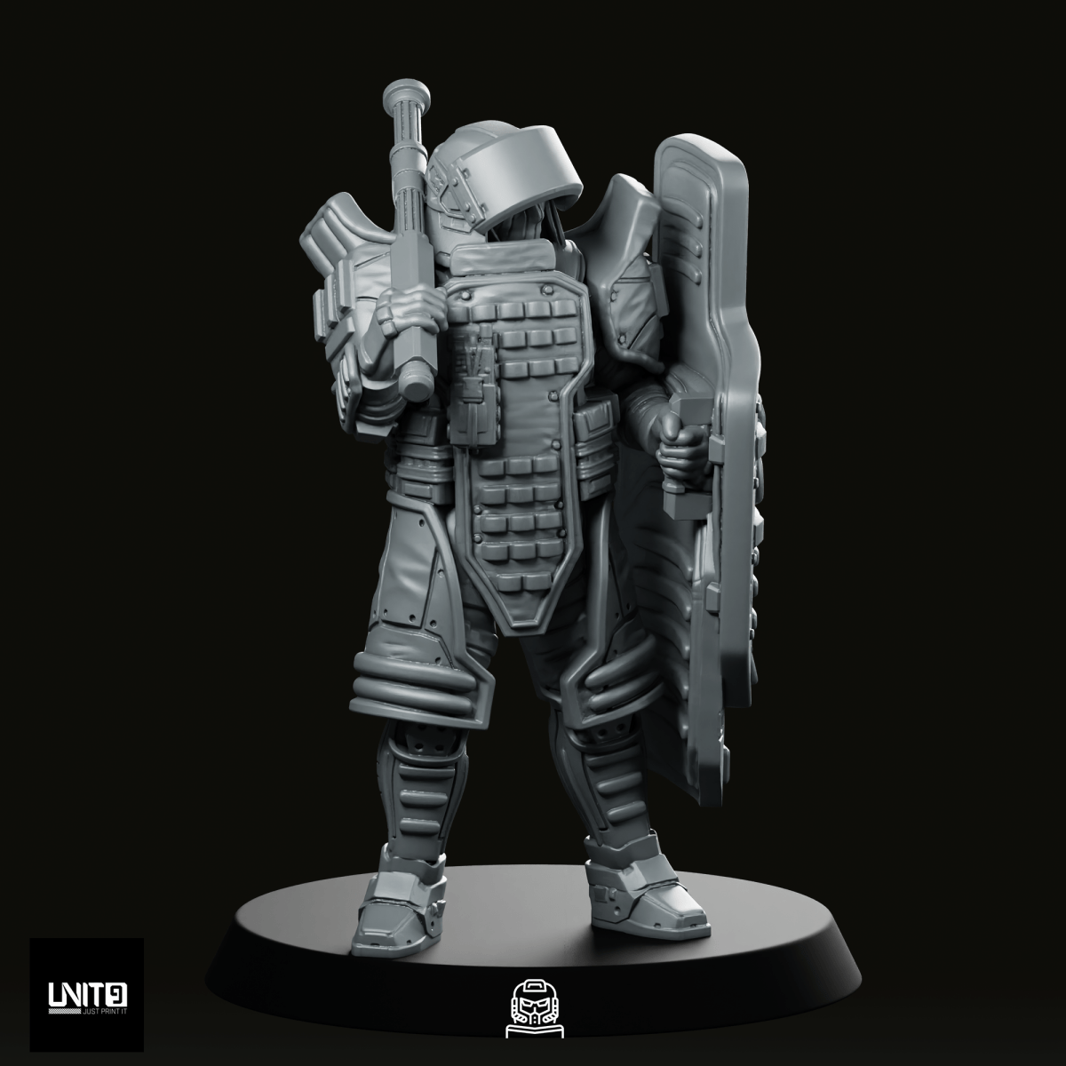 Red P2 Miniature - Unit9 - We Print Miniatures