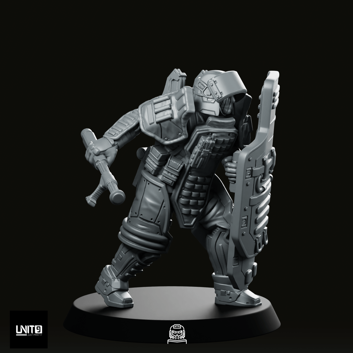 Red P4 Miniature - Unit9 - We Print Miniatures
