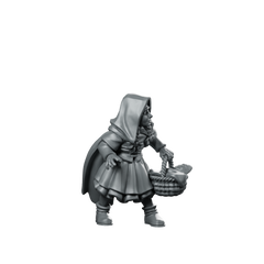 Little Red Riding Hood Fantasy Miniature Cloaked Heroine Miniature 360 Spin 01