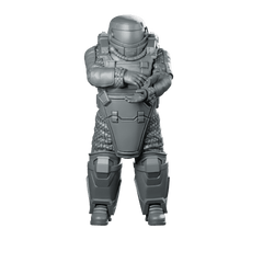 Red Unit Bomb Disposal P2 Cyberpunk Miniature Armored - Unit9 - We Print Miniatures