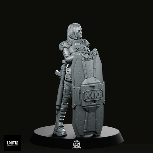 Red Unit Officer Pose 1 Miniature - Unit9 - We Print Miniatures