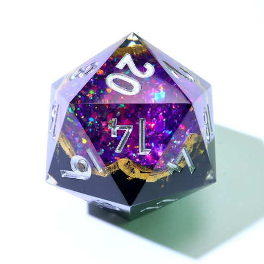 Regal Relic | 33mm D20 | Oversized Geode Dice - Tabletop Dominion - We Print Miniatures