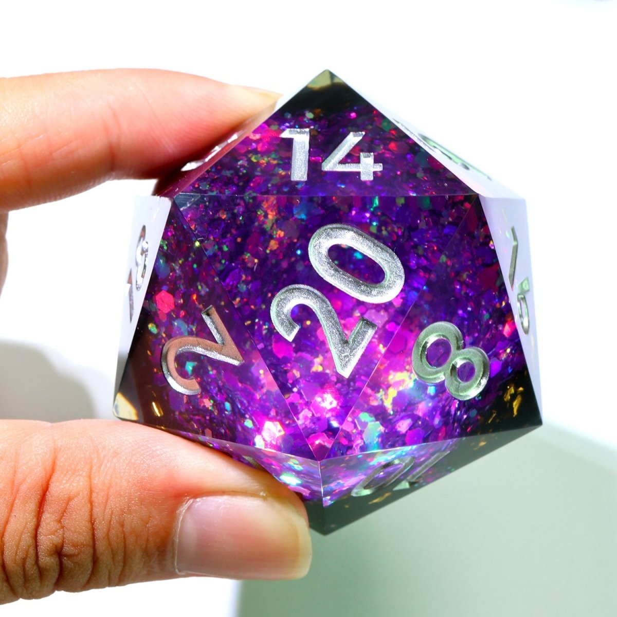 Regal Relic | 50mm D20 | Oversized Geode Dice - Tabletop Dominion - We Print Miniatures