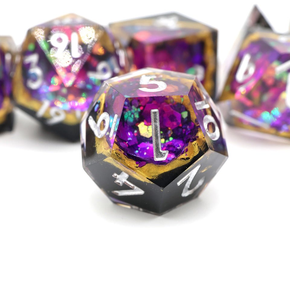 Regal Relic | Geode Dice | 7 Piece Set - Tabletop Dominion - We Print Miniatures