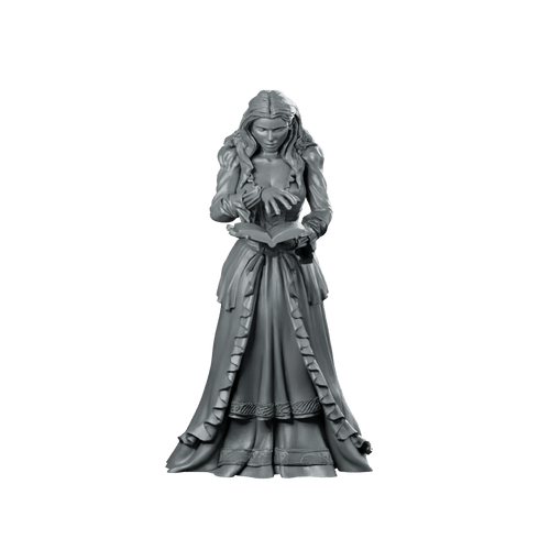 Regrid Book Miniature Arcane Mage Scholar Wizard - Haito - We Print Miniatures