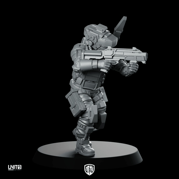 Relay V2 Tactical miniature Combat Cameraman - Unit9 - We Print Miniatures