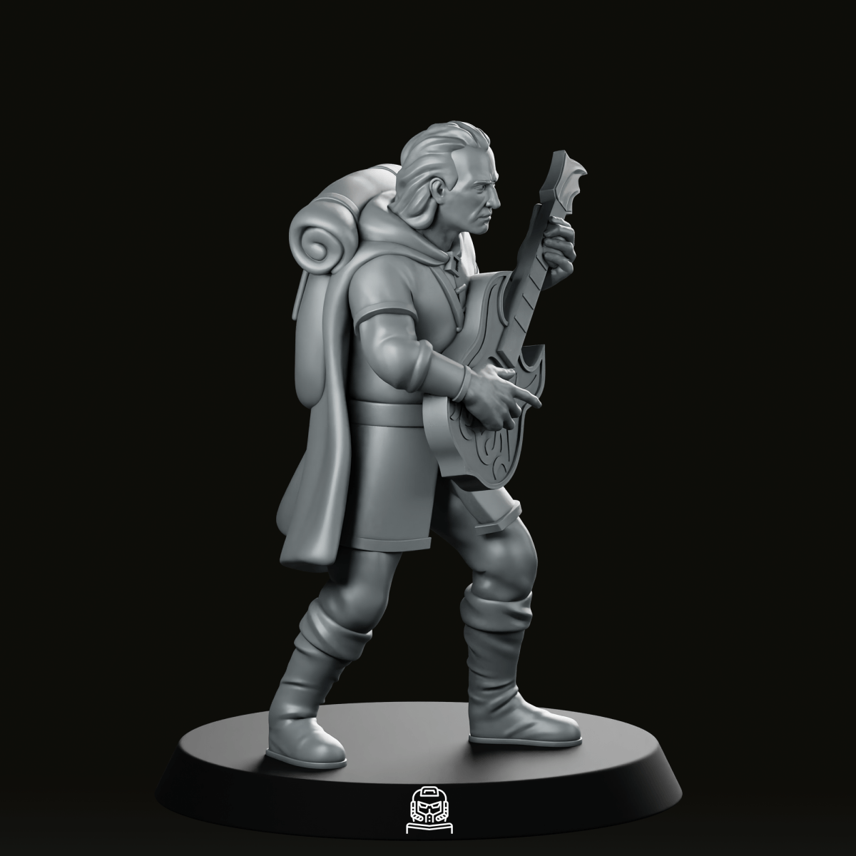 Rennyn Aeralis Bard Miniature - We Print Miniatures - We Print Miniatures