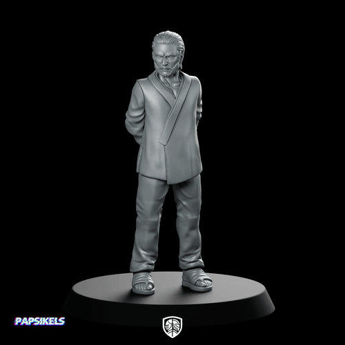 Replicant Manufacturing Ceo Miniature Corporate Villain Sci - Fi Boss - Papsikels Miniatures - We Print Miniatures