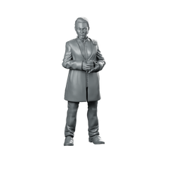 Replicant Retirement Division Lieutenant Miniature Sci-Fi Boss Miniature 360 Spin 01