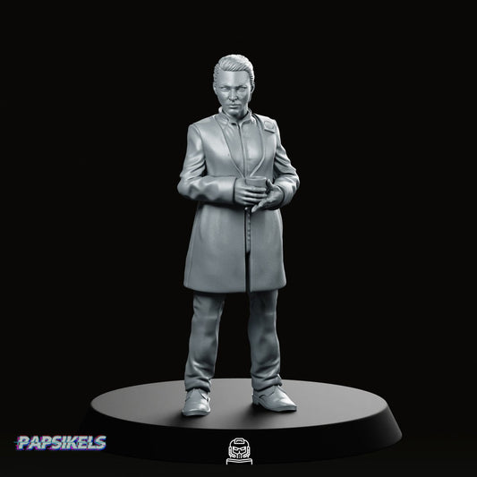 Replicant Retirement Division Lieutenant Miniature - Papsikels Miniatures - We Print Miniatures