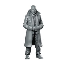 Replicant Retirement Division Officer Miniature Cyberpunk Sci-Fi Agent Miniature 360 Spin 01