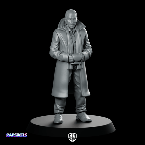 Replicant Retirement Division Officer Miniature Cyberpunk Sci - Fi Agent - Papsikels Miniatures - We Print Miniatures