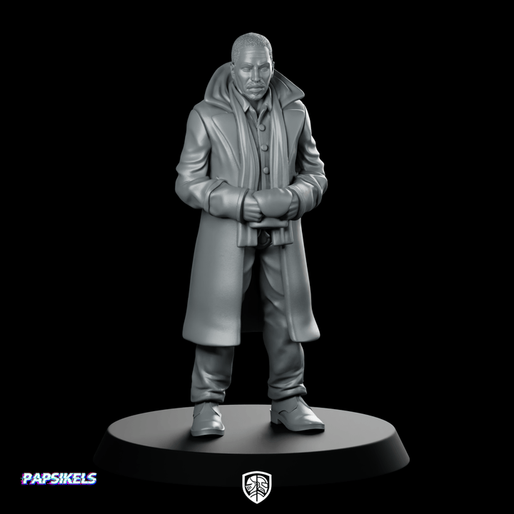 Replicant Retirement Division Officer Miniatuur Cyberpunk Sci-Fi Agent