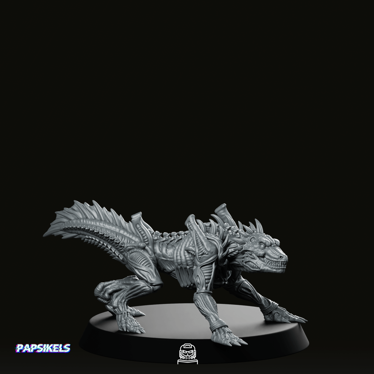 Reptilelike Xenomorph Natural Predator 2 Miniature - Papsikels Miniatures - We Print Miniatures