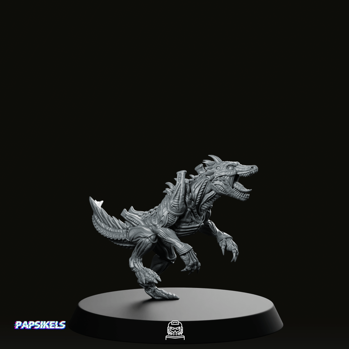 Reptilelike Xenomorph Natural Predator 6 Miniature - Papsikels Miniatures - We Print Miniatures