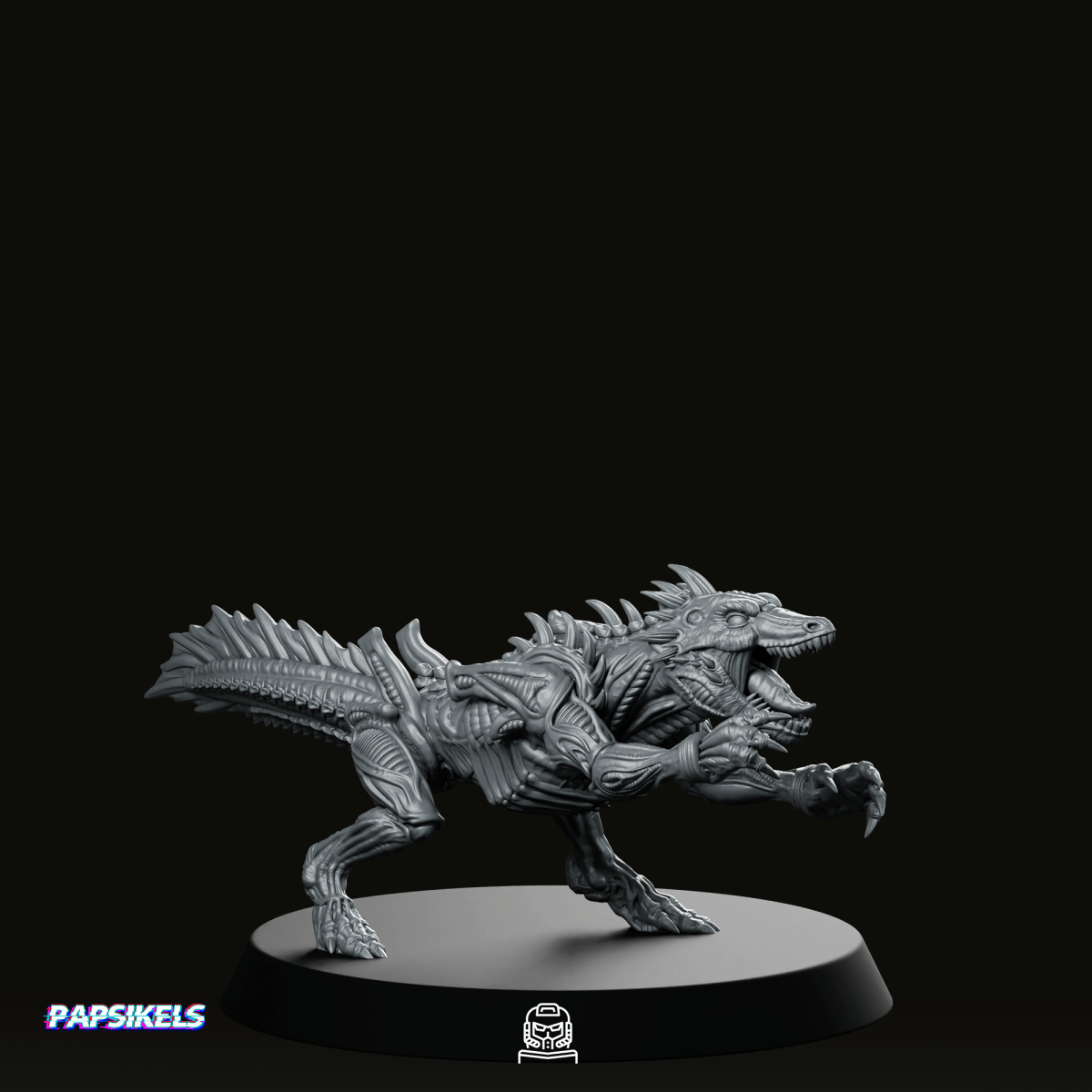 Reptilelike Xenomorph Natural Predator 7 Miniature - Papsikels Miniatures - We Print Miniatures
