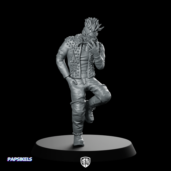 Richie Gutcherez Cyberpunk Gang Miniature Punk Hero Character