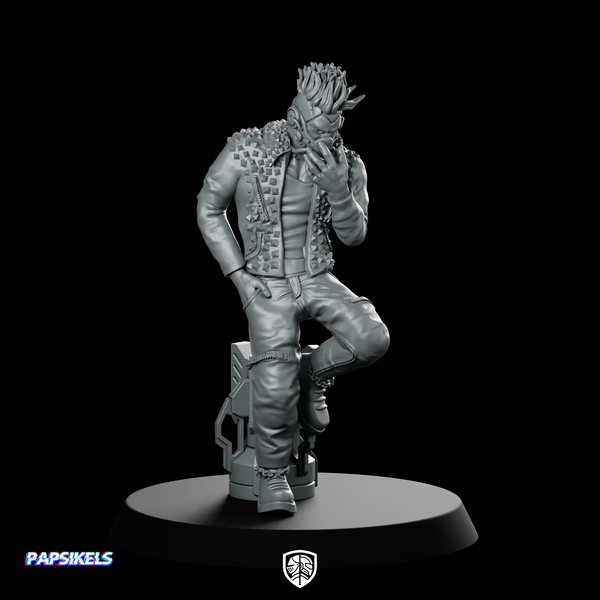 Richie Gutcherez Cyberpunk Miniature Punk Soldier Hero