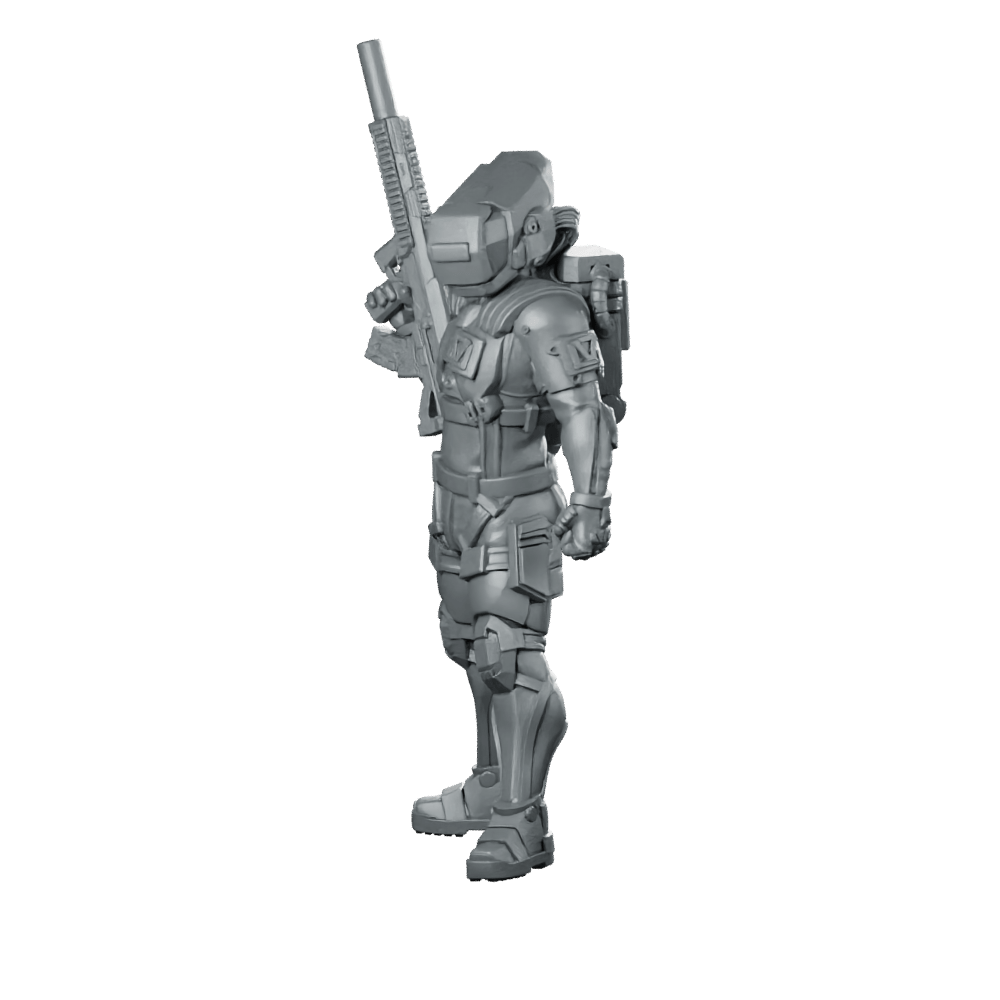 Riftmark P1 Miniature Cyberpunk Infiltrator Operative - Unit9 - We Print Miniatures