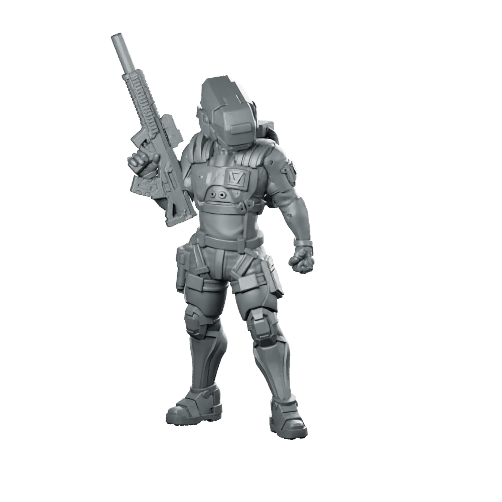 Riftmark P1 Miniature Cyberpunk Infiltrator Operative - Unit9 - We Print Miniatures