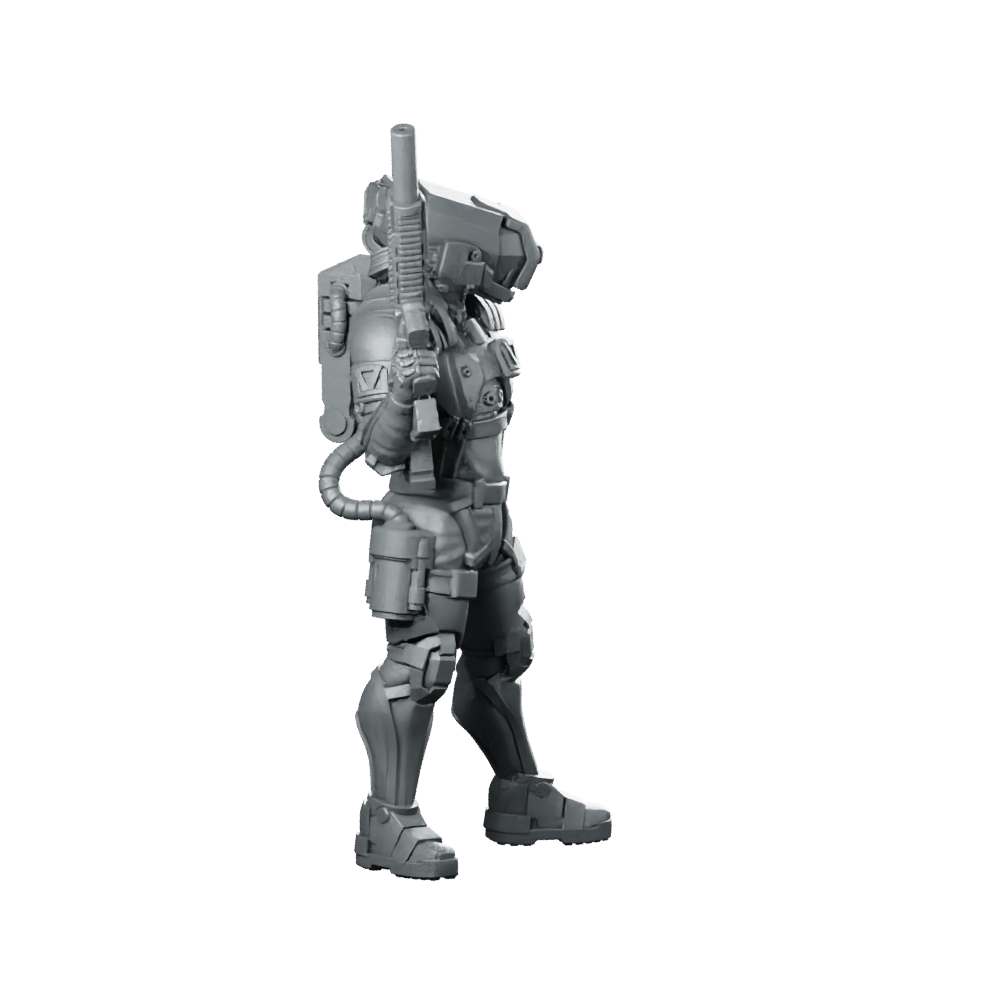 Riftmark P1 Miniature Cyberpunk Infiltrator Operative - Unit9 - We Print Miniatures