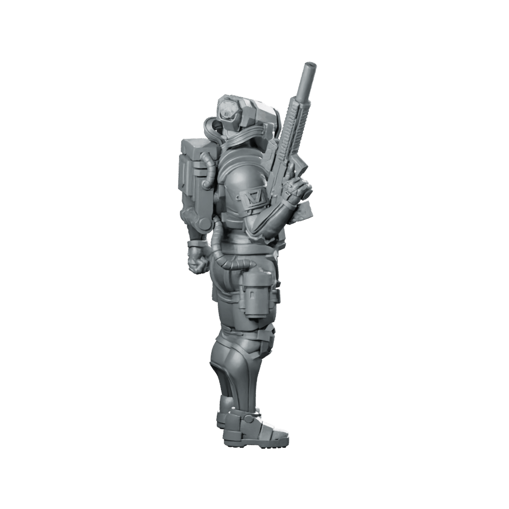 Riftmark P1 Miniature Cyberpunk Infiltrator Operative - Unit9 - We Print Miniatures