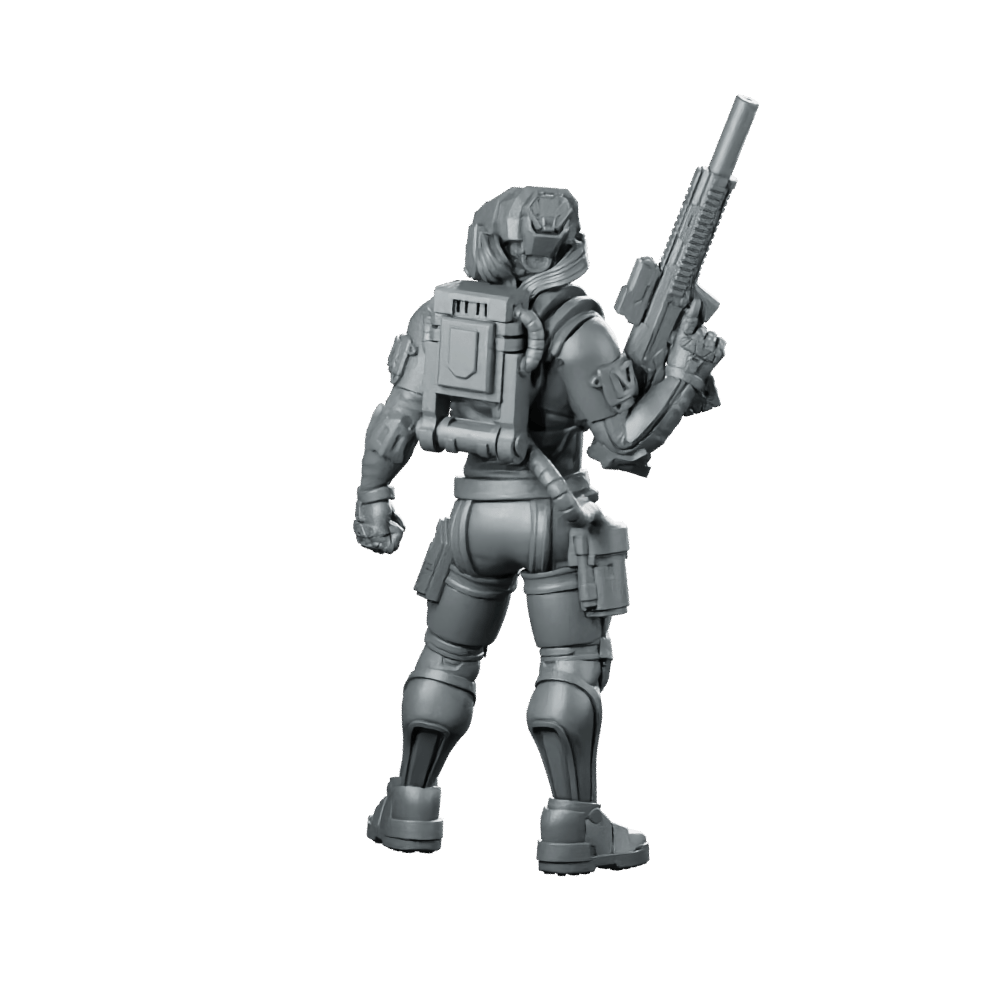 Riftmark P1 Miniature Cyberpunk Infiltrator Operative - Unit9 - We Print Miniatures