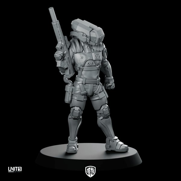 Riftmark P1 Miniature Cyberpunk Infiltrator Operative - Unit9 - We Print Miniatures