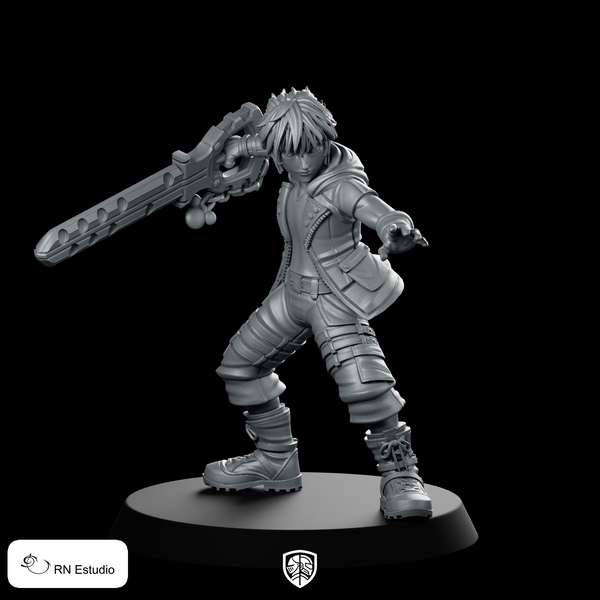 Riku Miniature Gunblade Hero