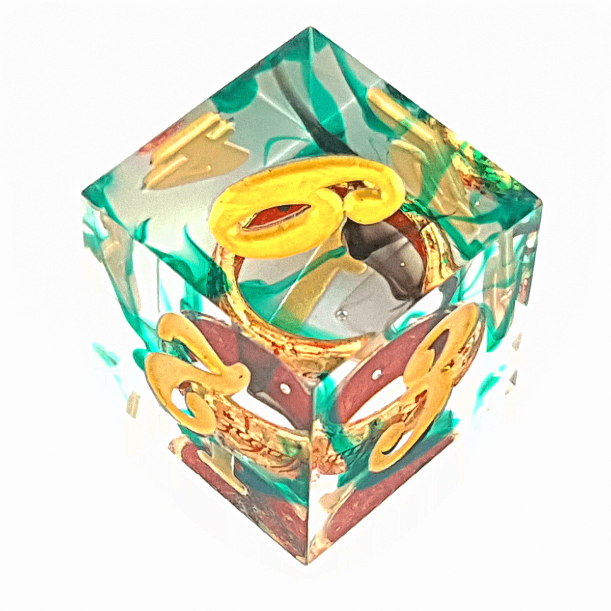 Ring of Envy | Sharp Edge Dice | 7 Piece Set - Tabletop Dominion - We Print Miniatures