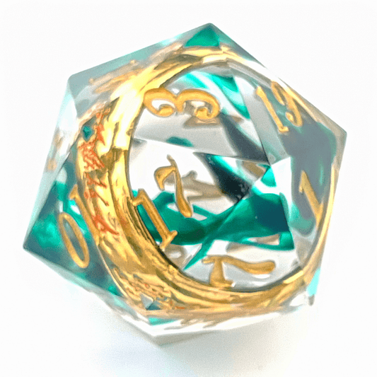 Ring of Envy | Sharp Edge Dice | 7 Piece Set - Tabletop Dominion - We Print Miniatures