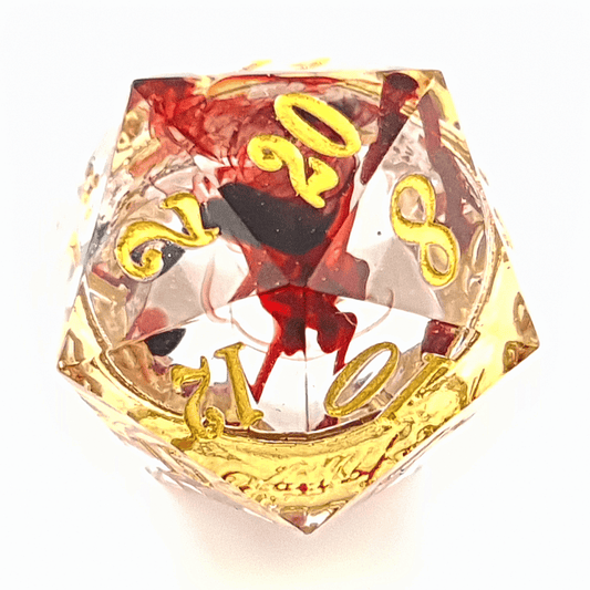 Ring of Fire | Sharp Edge Dice | 7 Piece Set - Tabletop Dominion - We Print Miniatures