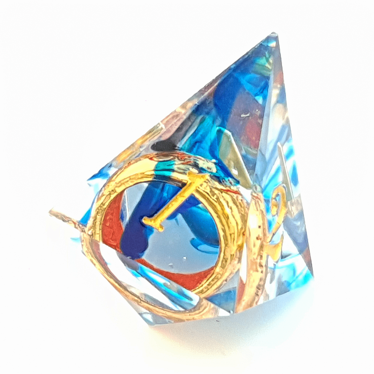 Ring of Sapphire | Sharp Edge Dice | 7 Piece Set - Tabletop Dominion - We Print Miniatures