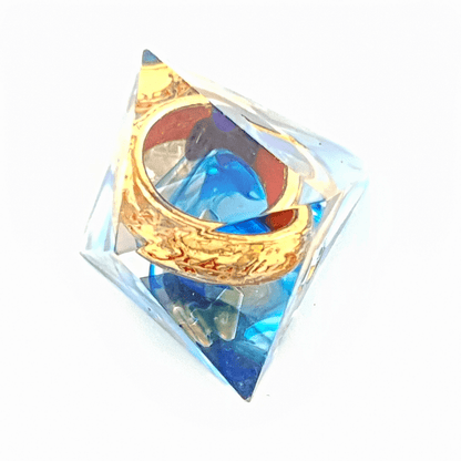 Ring of Sapphire | Sharp Edge Dice | 7 Piece Set - Tabletop Dominion - We Print Miniatures