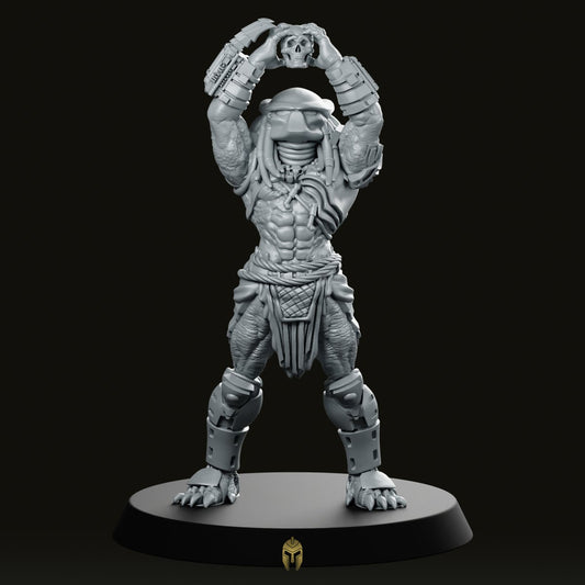 Ritual Skull Hunter Miniature - Papsikels Miniatures - We Print Miniatures