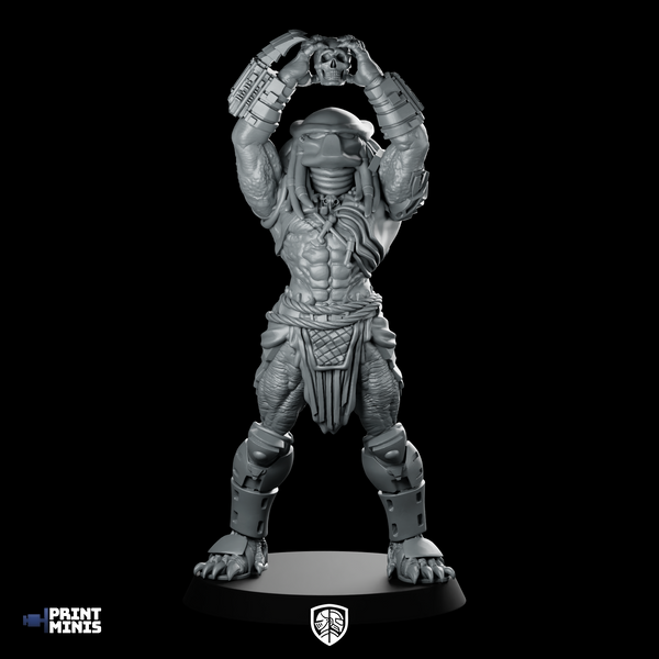 Ritual Skull Hunter Miniature Sci-fi Xeno Warrior