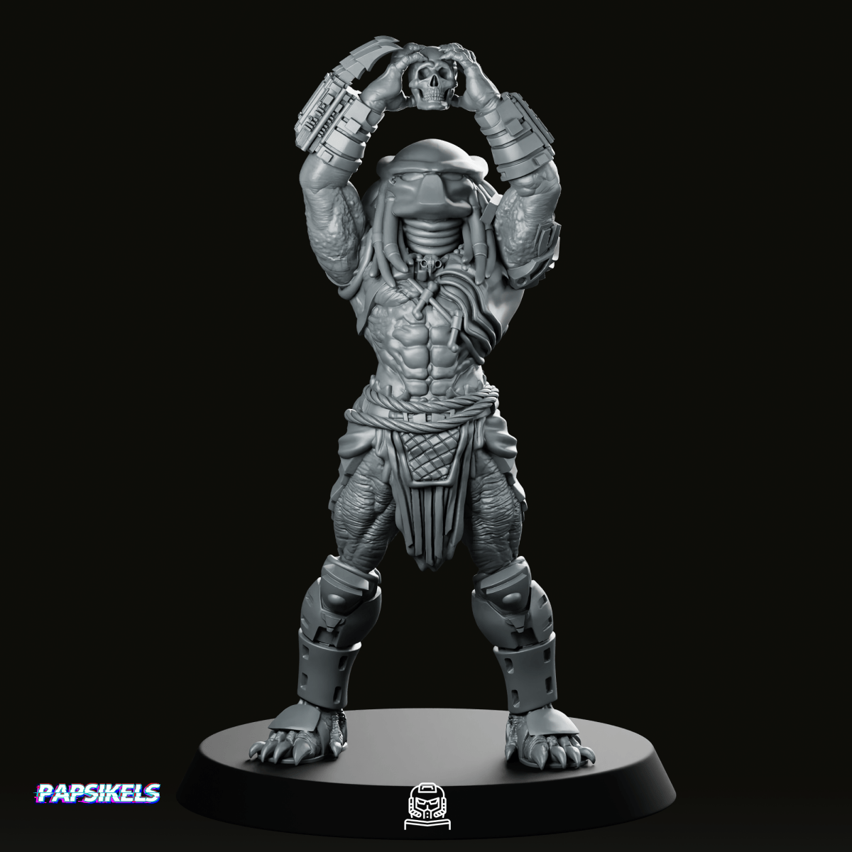 Ritual Skull Hunter Miniature - Papsikels Miniatures - We Print Miniatures