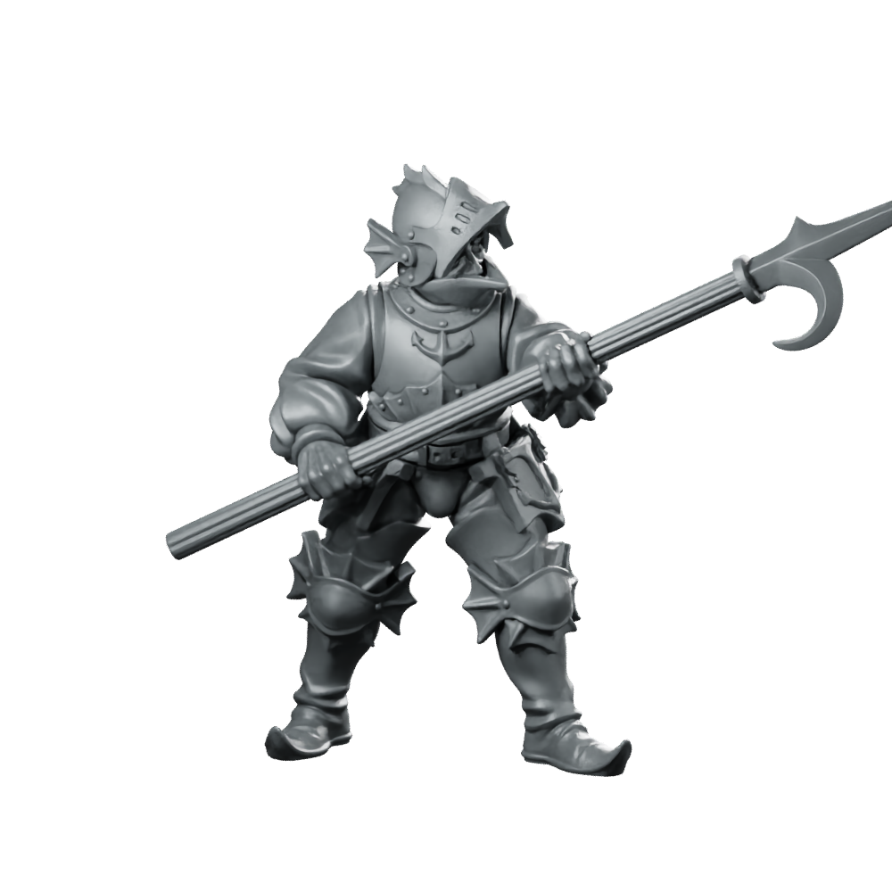 River Patrol 01 Miniature Armored Pike Guard Miniature 360 Spin 01