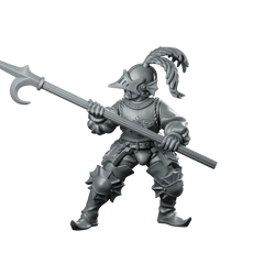 River Patrol 02 Miniature Armoured Halberd Guard Miniature 360 Spin 01