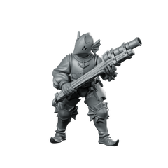 River Patrol 03 Miniature Helmeted Cannon Trooper Miniature 360 Spin 01