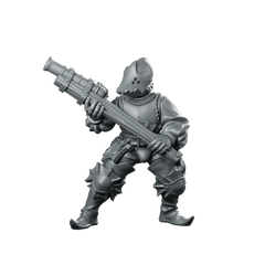 River Patrol 04 Miniature Armored Helmeted Guard Miniature 360 Spin 01