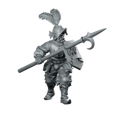 River Patrol 05 Miniature Halberd Guard Knight Miniature 360 Spin 01