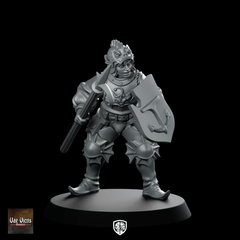 River Patrol Monopose 08 Miniature Naval Guard Warrior - Vae Victis - We Print Miniatures
