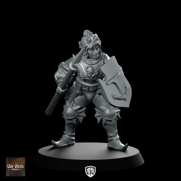 River Patrol Monopose 08 Miniature Naval Guard Warrior - Vae Victis - We Print Miniatures