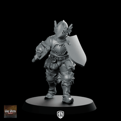 River Patrol Monopose 09 Miniature Armored Shield - Vae Victis - We Print Miniatures