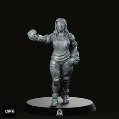 Rivet Shaw Pose 1 Cyberpunk Miniature - Unit9 - We Print Miniatures