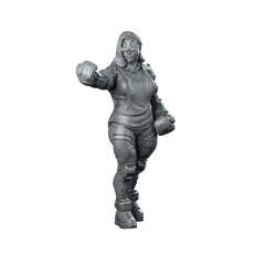 Rivet Shaw Pose 1 Cyberpunk Miniature Female Cyborg Miniature 360 Spin 01