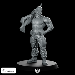 Roadblock Miniature Cyber Mercenary