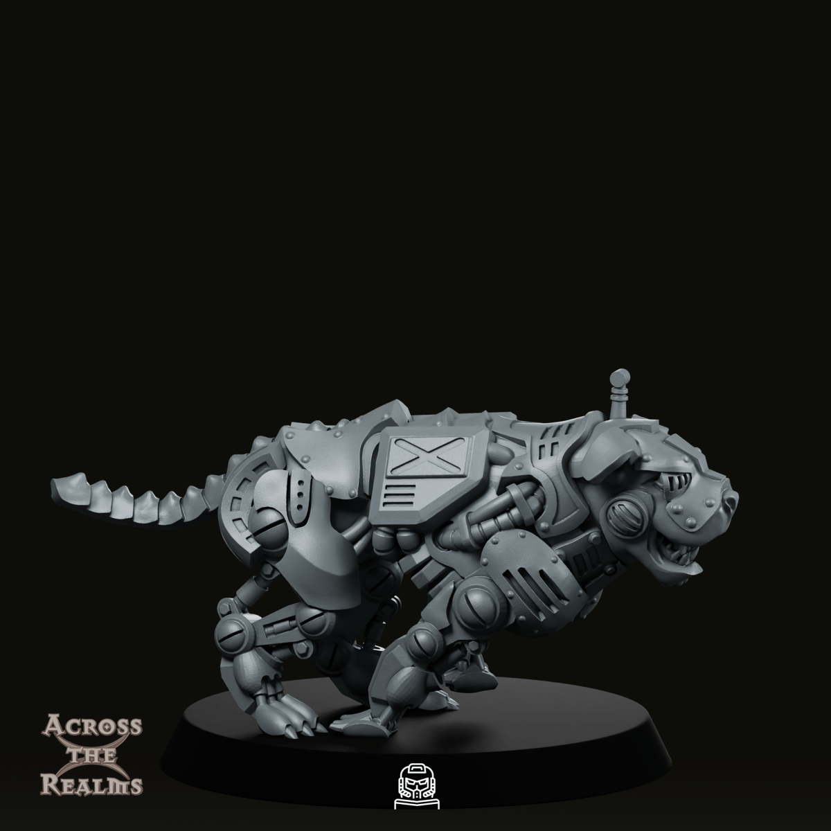 Robo Dog 1 Flappy Ears Miniature - Across The Realms - We Print Miniatures